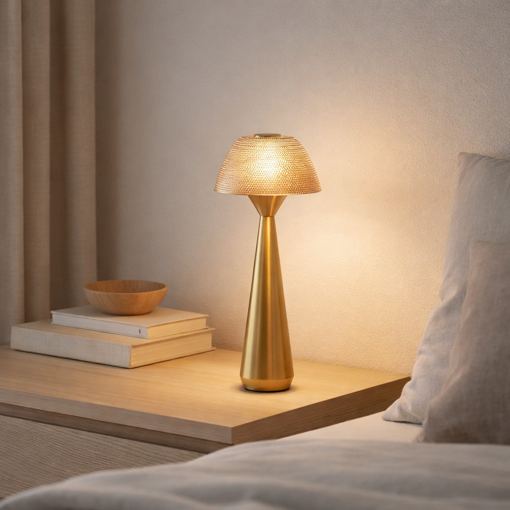 La lampe de table LED Mushlampio en situation