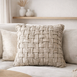 La Housse de Coussin Crosier en Lin - Naturel en situation