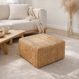Le Pouf Carré Jacinthe - Naturel - M en situation