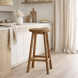 Le Tabouret de Bar Shibori - Naturel en situation