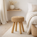 Le Tabouret Raphia - Naturel en situation