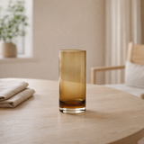 Verre highball en verre ambré en situation