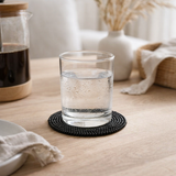 Le dessous de verre Perles - Noir en situation