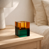 Bougeoir The Gem Blocks - Ambre Vert en situation