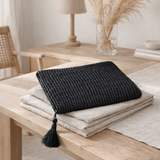 L'embrayage de Raffia - noir noir - l en situation