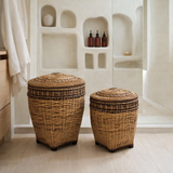 Le Panier de Rangement Colonial - Brun Naturel - M en situation