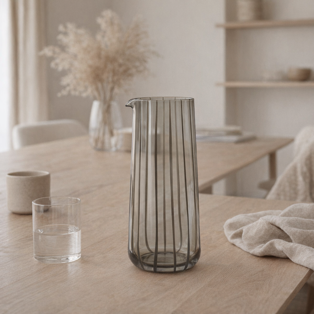 Carafe à eau Mizu - Gris en situation
