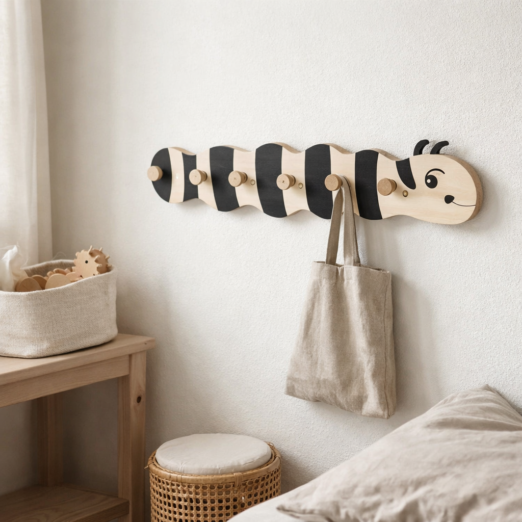 Portemanteau Larve en situation