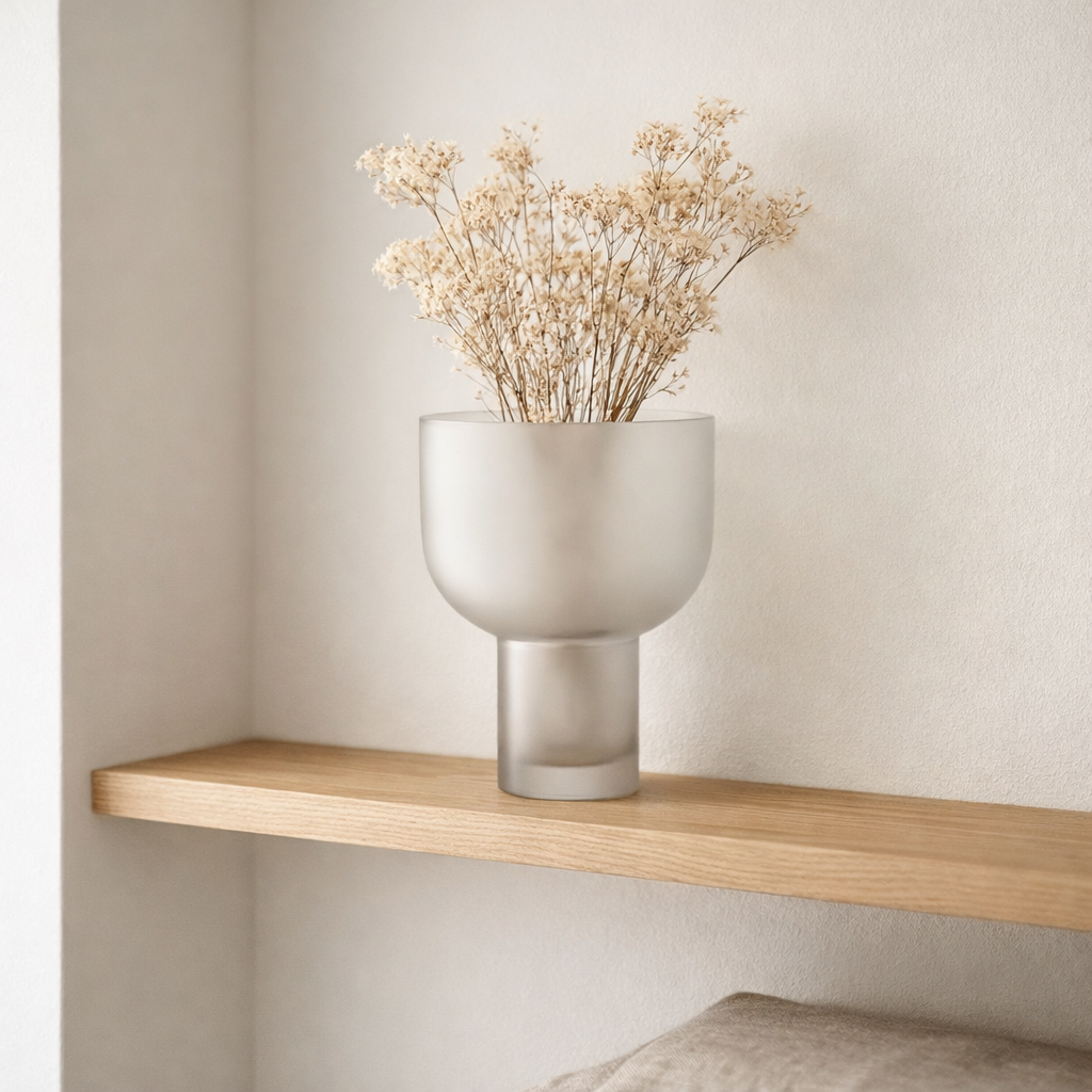 Vase NEBL moyen givré en situation