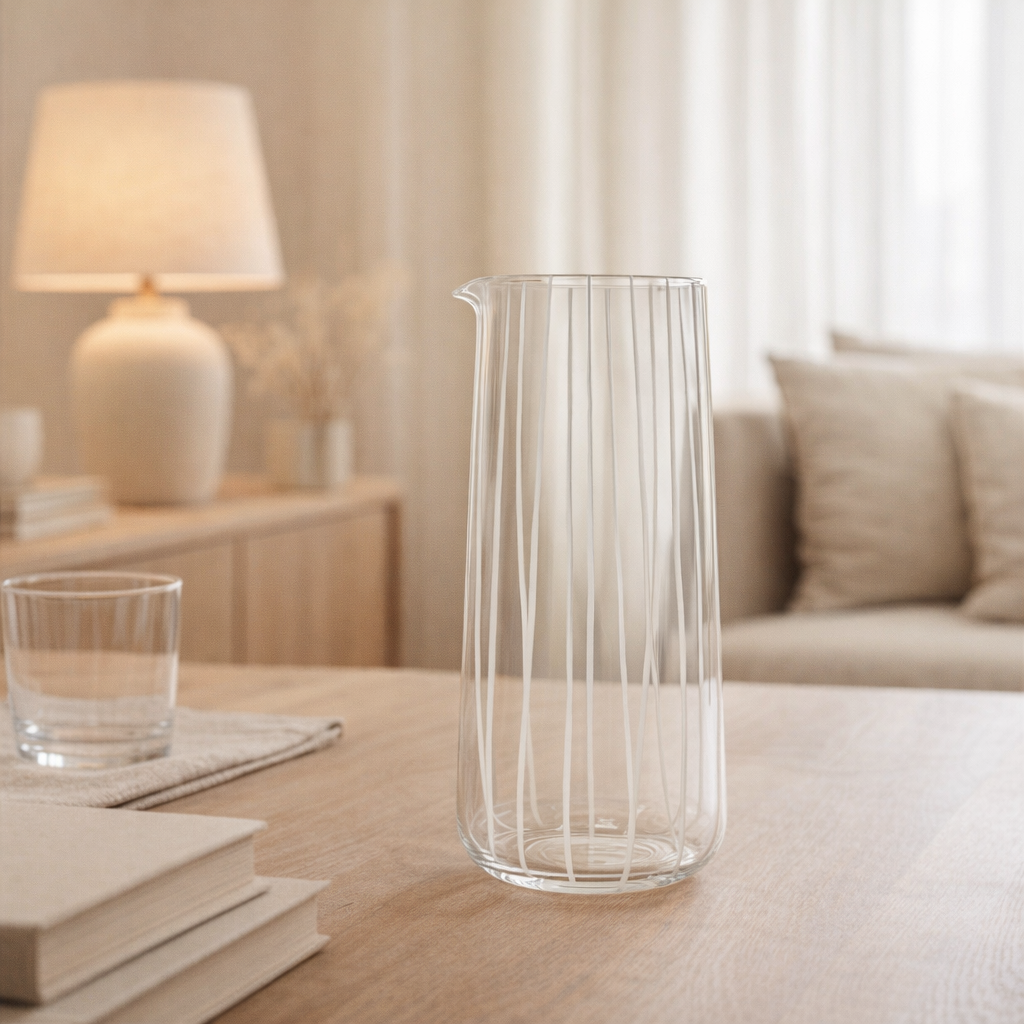Carafe à eau Mizu - Transparent en situation