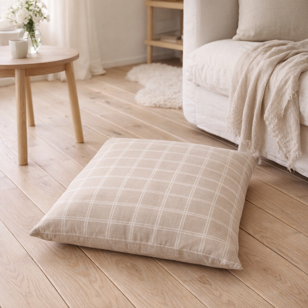 Housse de coussin de sol Kyoto - Grille en situation