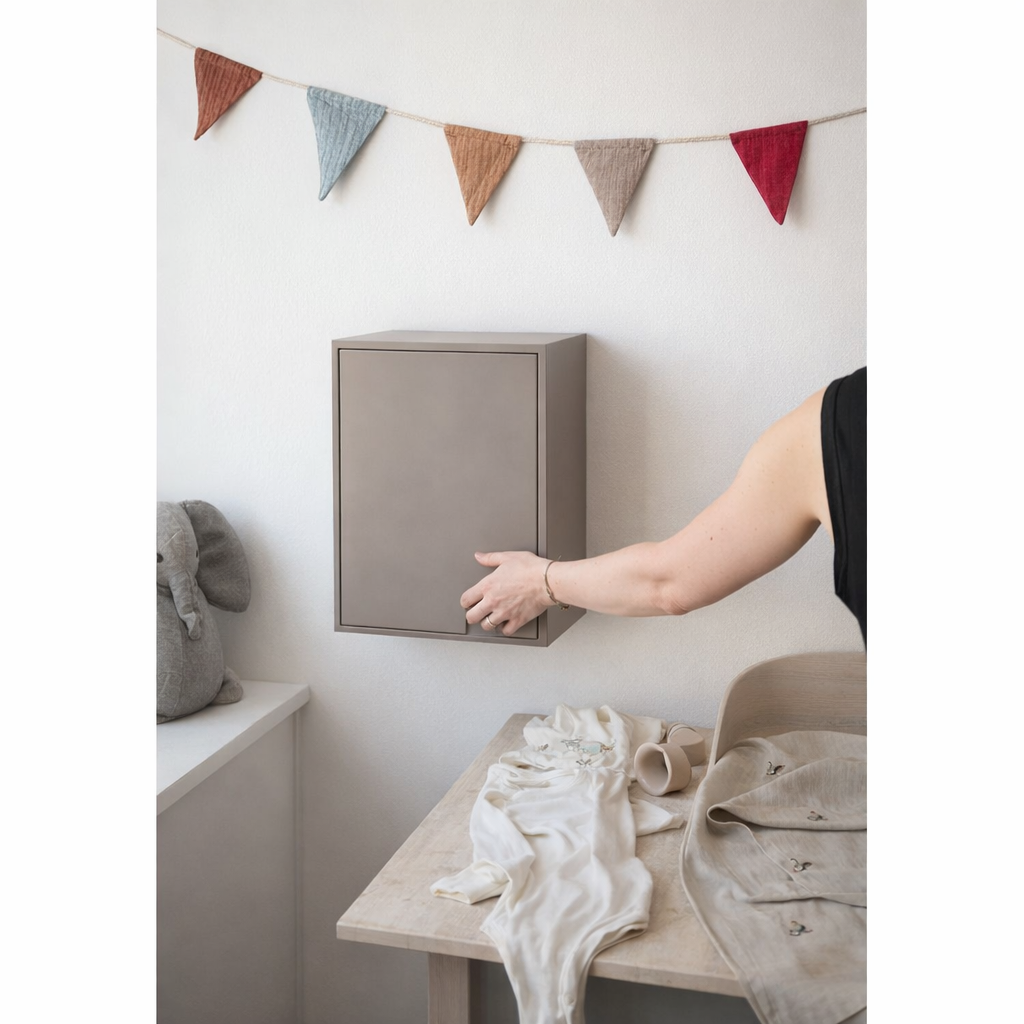 Boîte de recyclage en situation