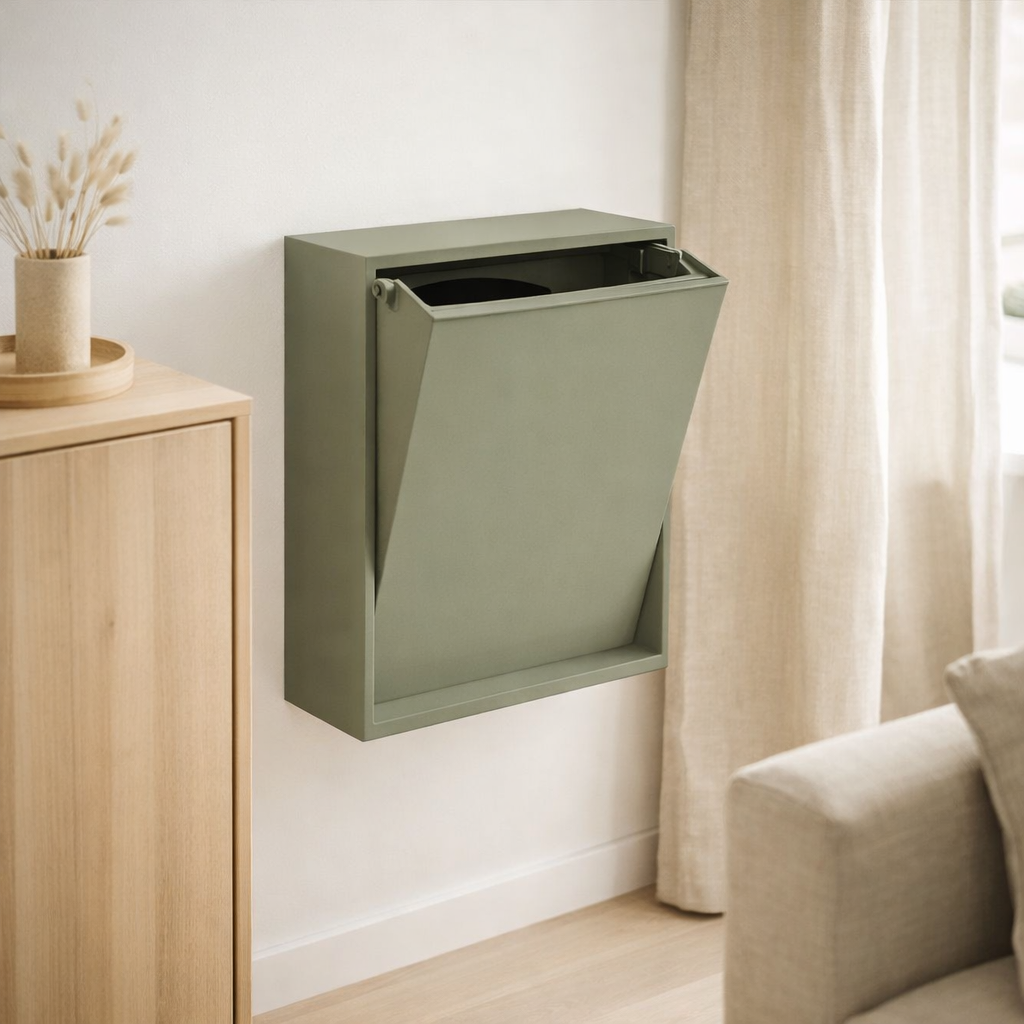 Boîte de recyclage en situation