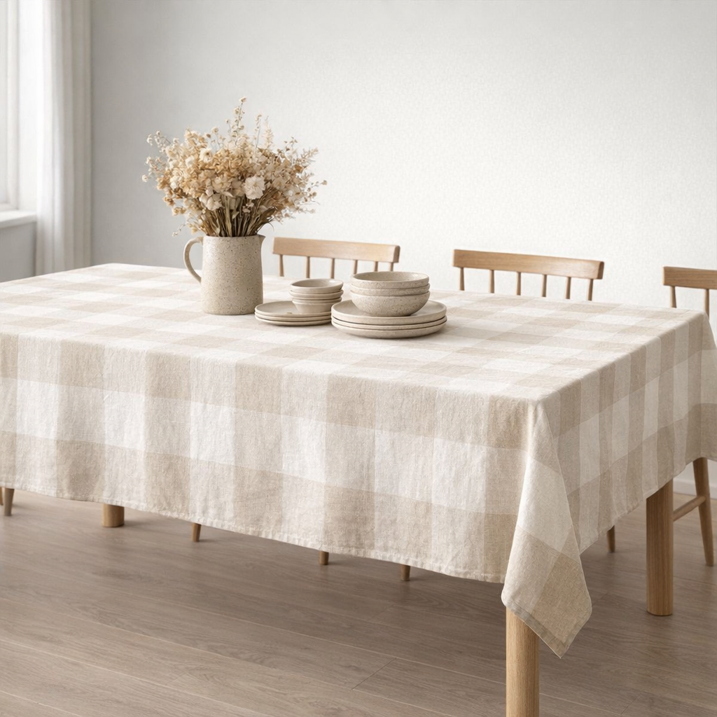 Nappe d'échecs - 260x140 cm en situation