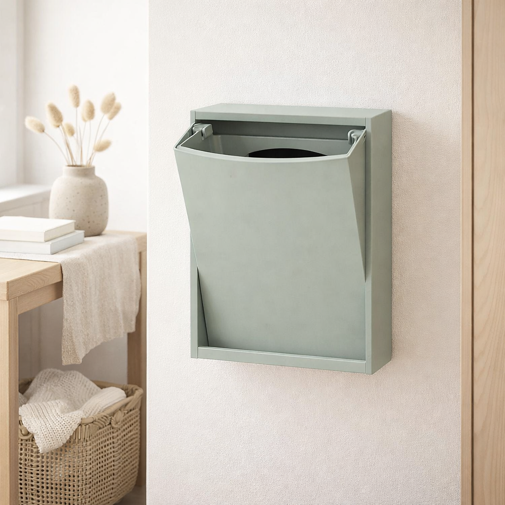 Boîte de recyclage en situation