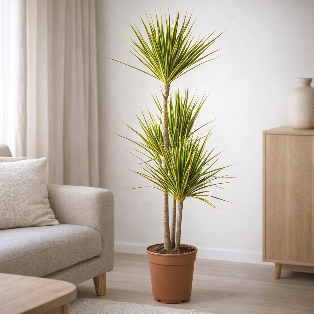 Dracaena marginata Rayon de Soleil - Ø21cm - ↕120cm en situation