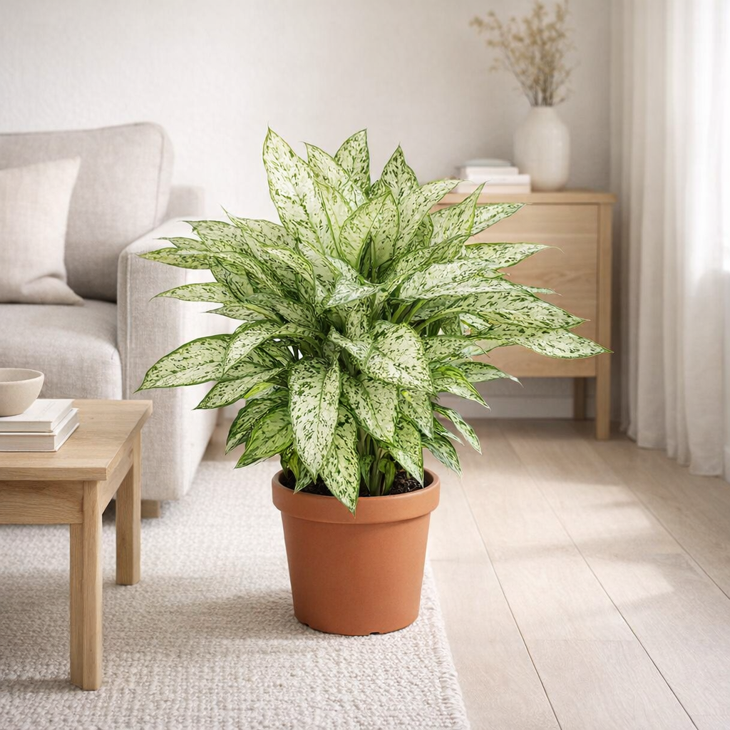 Dieffenbachia Vésuve - Ø27cm - ↕80cm en situation