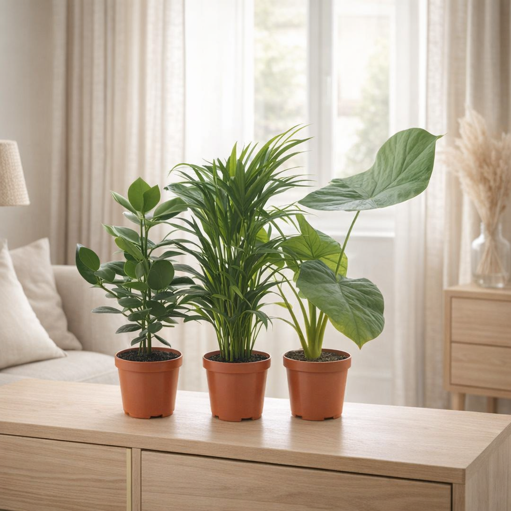 Lot de 3 plantes Intenz rouge et vert en situation