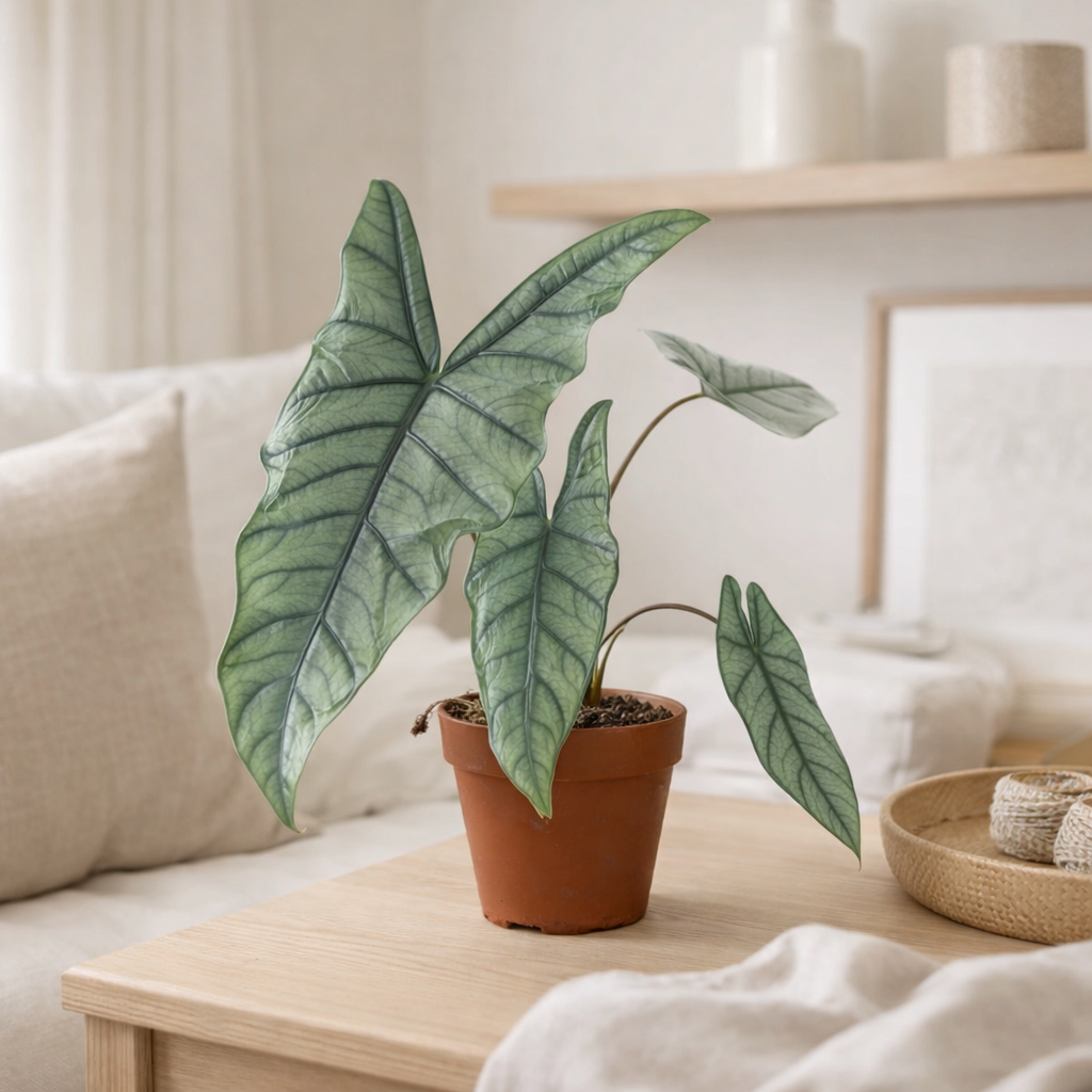 Alocasia Hétérophylla - Ø12cm - ↕25cm en situation