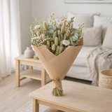 Lot de 4 bouquets de fleurs séchées naturelles en situation