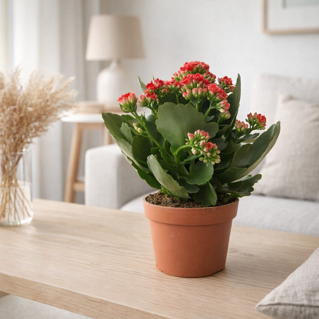 Kalanchoe Rosalina rouge Ø12 cm en situation