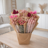 Fleurs séchées - Mono Mix - Rose - ↕50 cm en situation