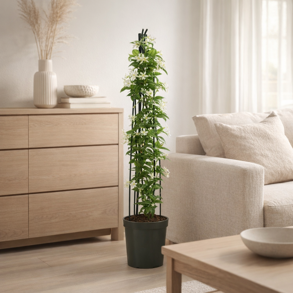 TRACHELOSPERMUM JASMINOINES +3.0 Étiquette - Ø23cm - ↕115cm en situation