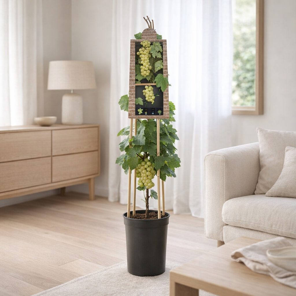 Vitis 'Riesling' +3.0 Étiquette - Ø17cm - ↕75cm en situation