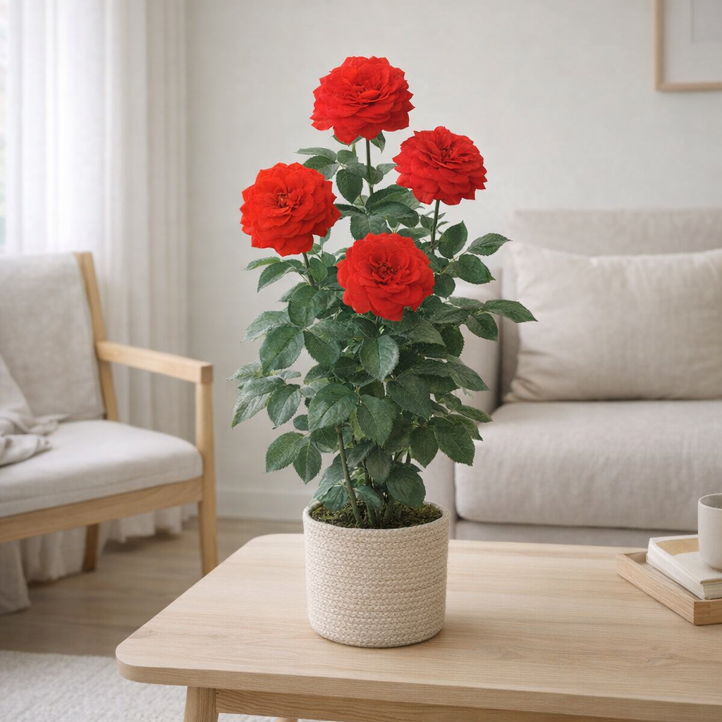 Rosa 'Superb Queen' +3.0 Étiquette - Ø15cm - ↕65cm en situation