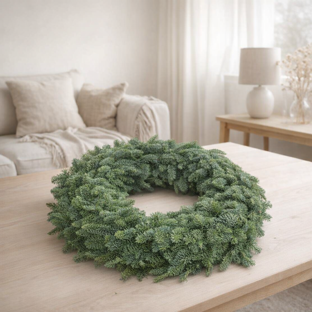 Couronne de sapin nobilis - Ø50 cm en situation