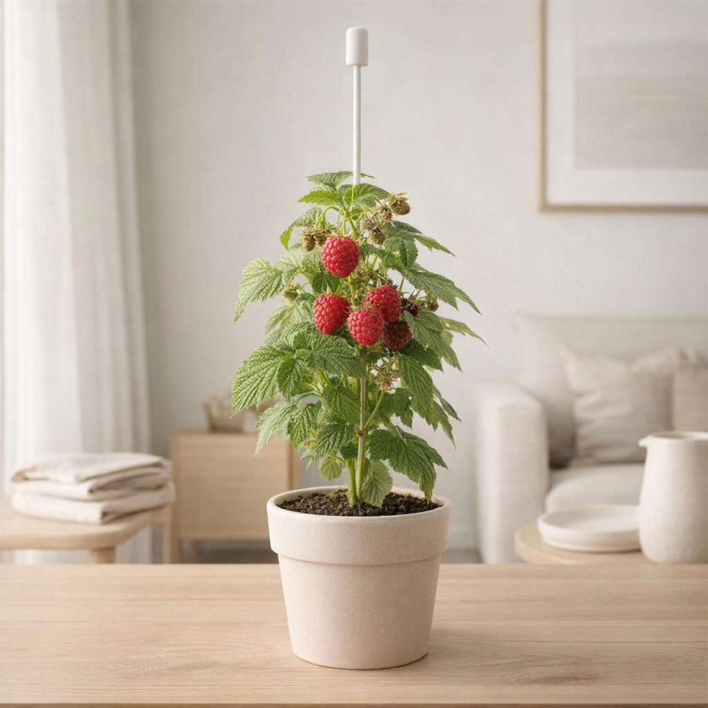 Framboisier Rubus idaeus 'Willamette' - Ø17 cm - ↕75 cm en situation