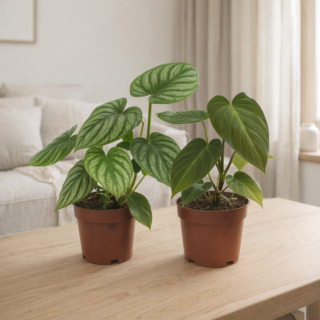 Philodendron Duo Nangaritens/Mamei - 2 pièces - Ø12cm - ↕25cm en situation