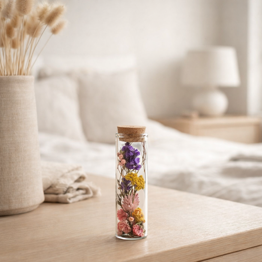 Droogbloemen - Wish Bottle Small - Multi - 12 pièces - ↕10cm en situation