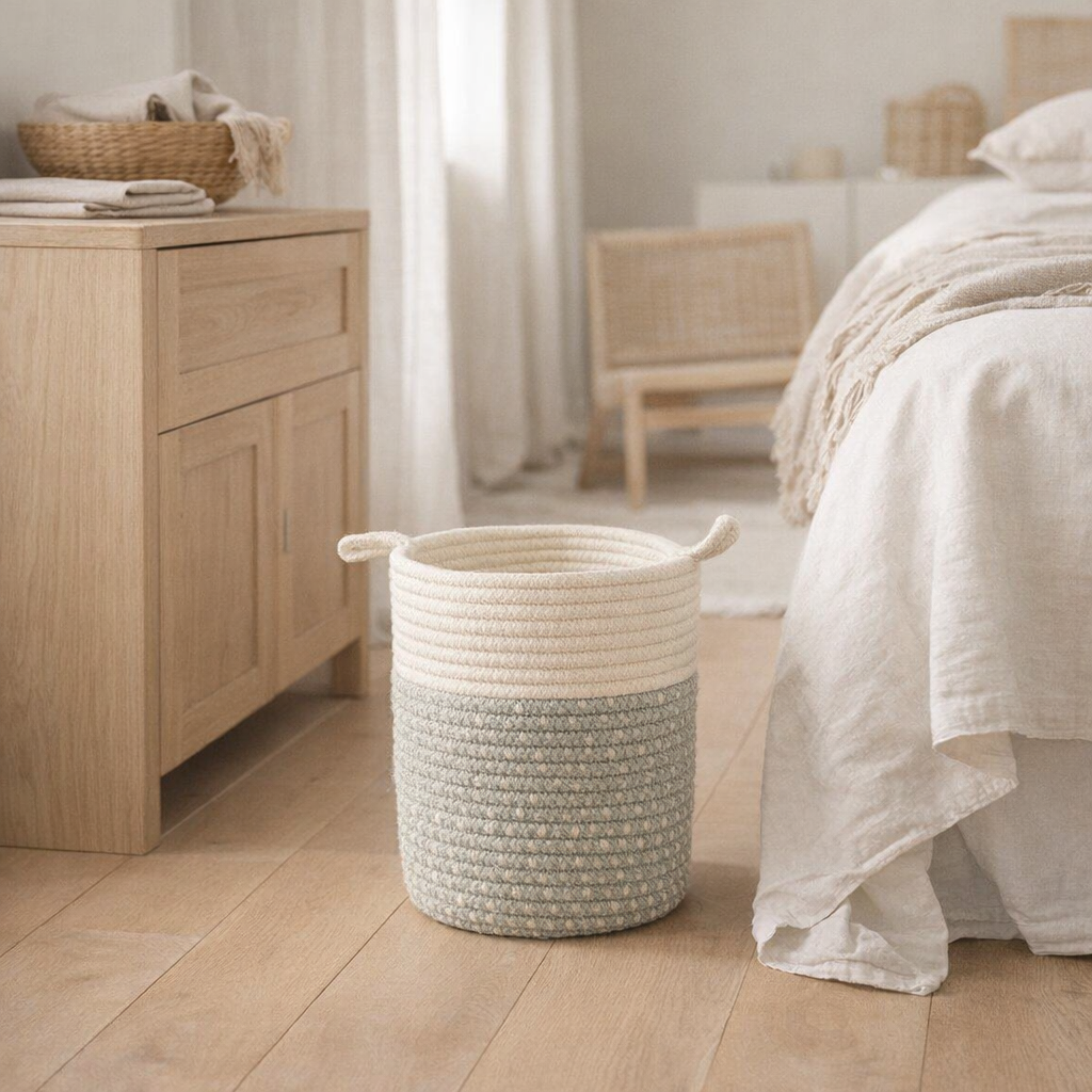 Panier décoratif naturel Bornéo en situation