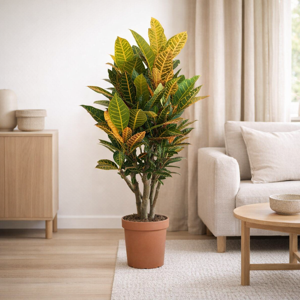 Croton Petra Branched - Ø26cm - ↕120cm en situation