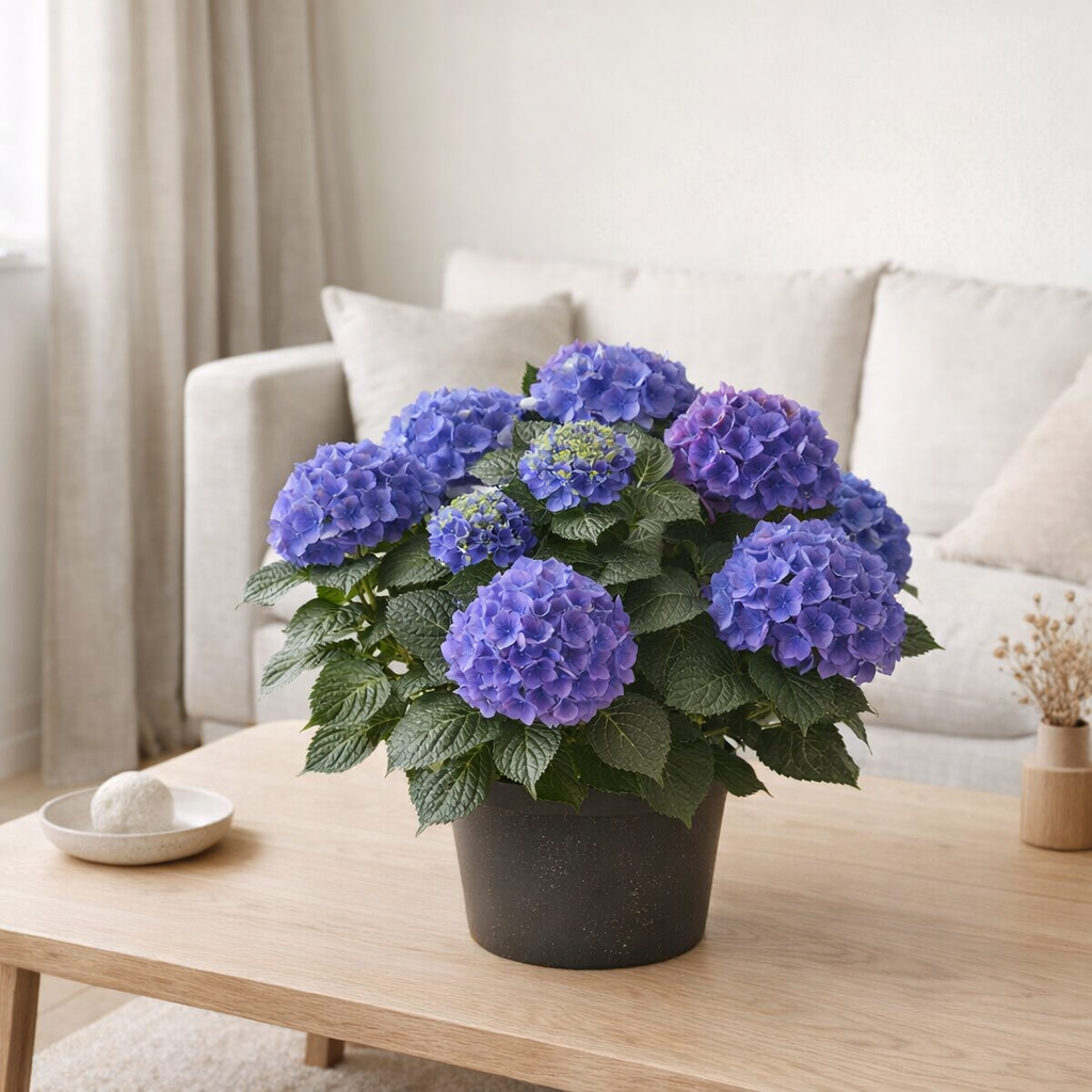 Hortengea Crystal Palace - Ø23 cm - ↕45cm en situation