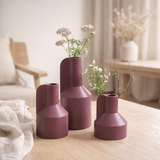 VENTE! Kaarshouder - Alota mauve Ø9 x H17/13/9 cm en situation