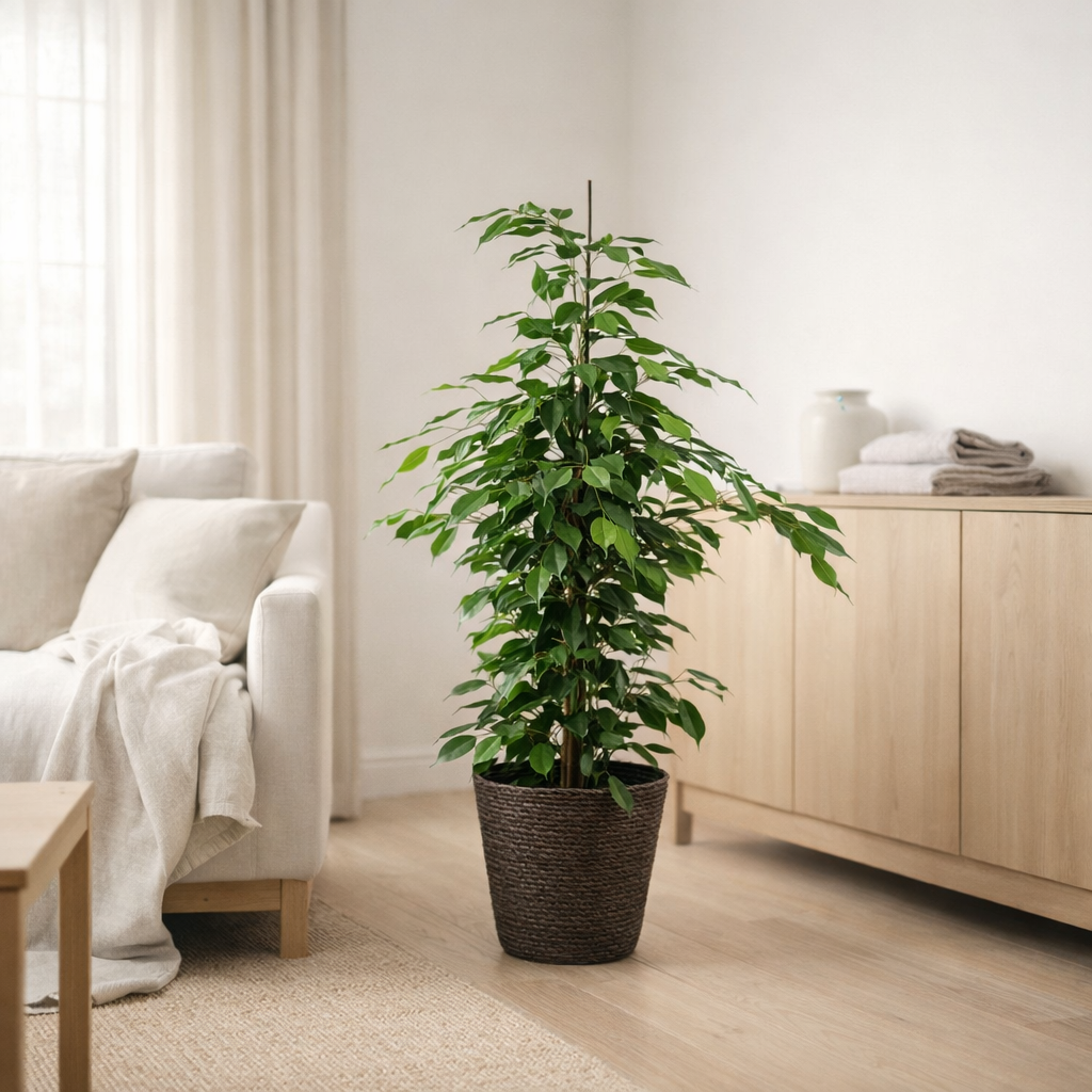 Ficus Benjamina Danielle - ↨95cm - Ø21cm + mand Igmar en situation