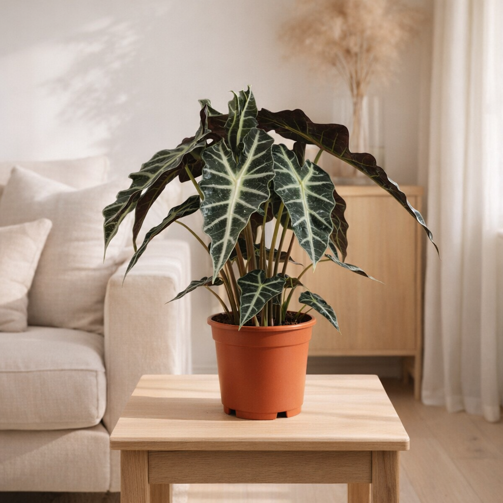 Alocasia Polly - Ø17cm - ↕45cm en situation