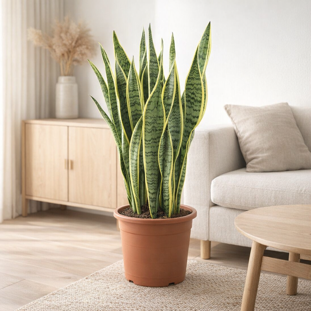 Sansevieria Trifasciata Laurentii - Ø25cm - ↕85cm en situation