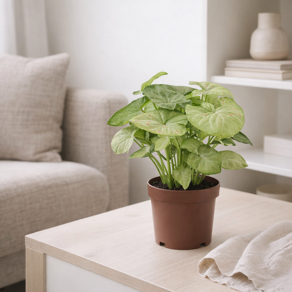 Syngonium confetti de lait en pot Ø12 cm en situation