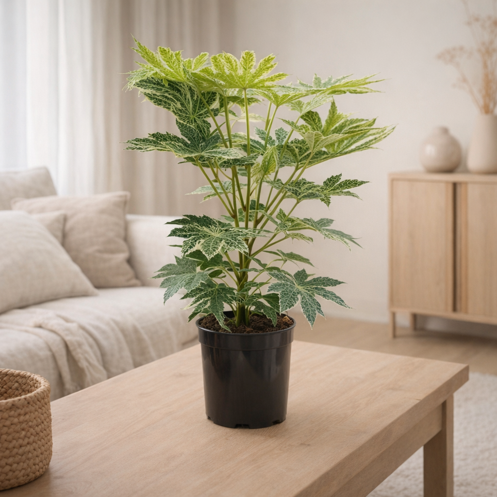 Fatsia japonica Spiderweb - Ø24cm - ↕75cm en situation