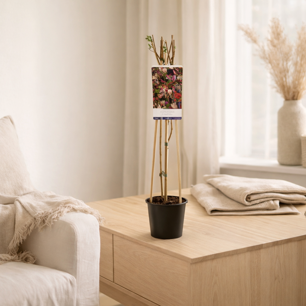 Lonicera pour. «Serotina» + Light Label - Ø17cm - ↕75cm en situation