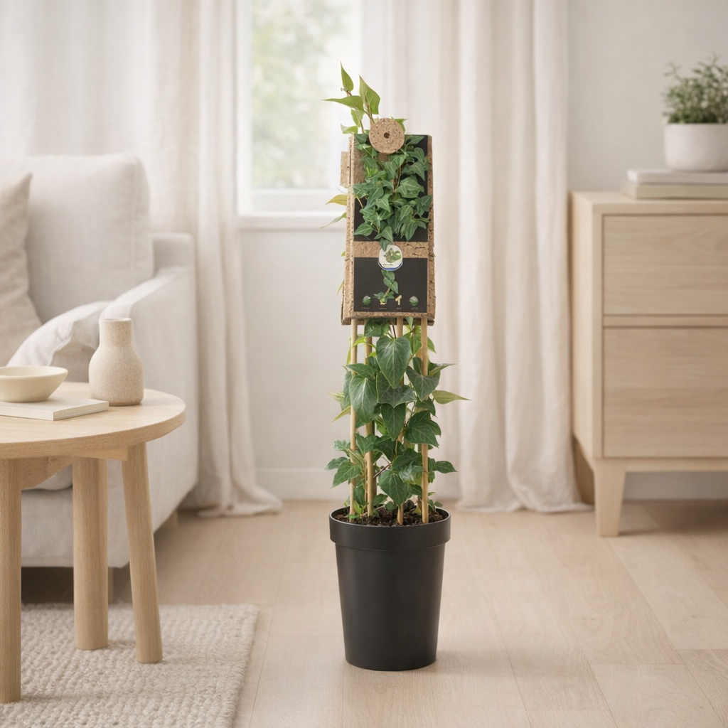 Hedera H. 'Natasja' +3.0 Étiquette - Ø17cm - ↕75cm en situation