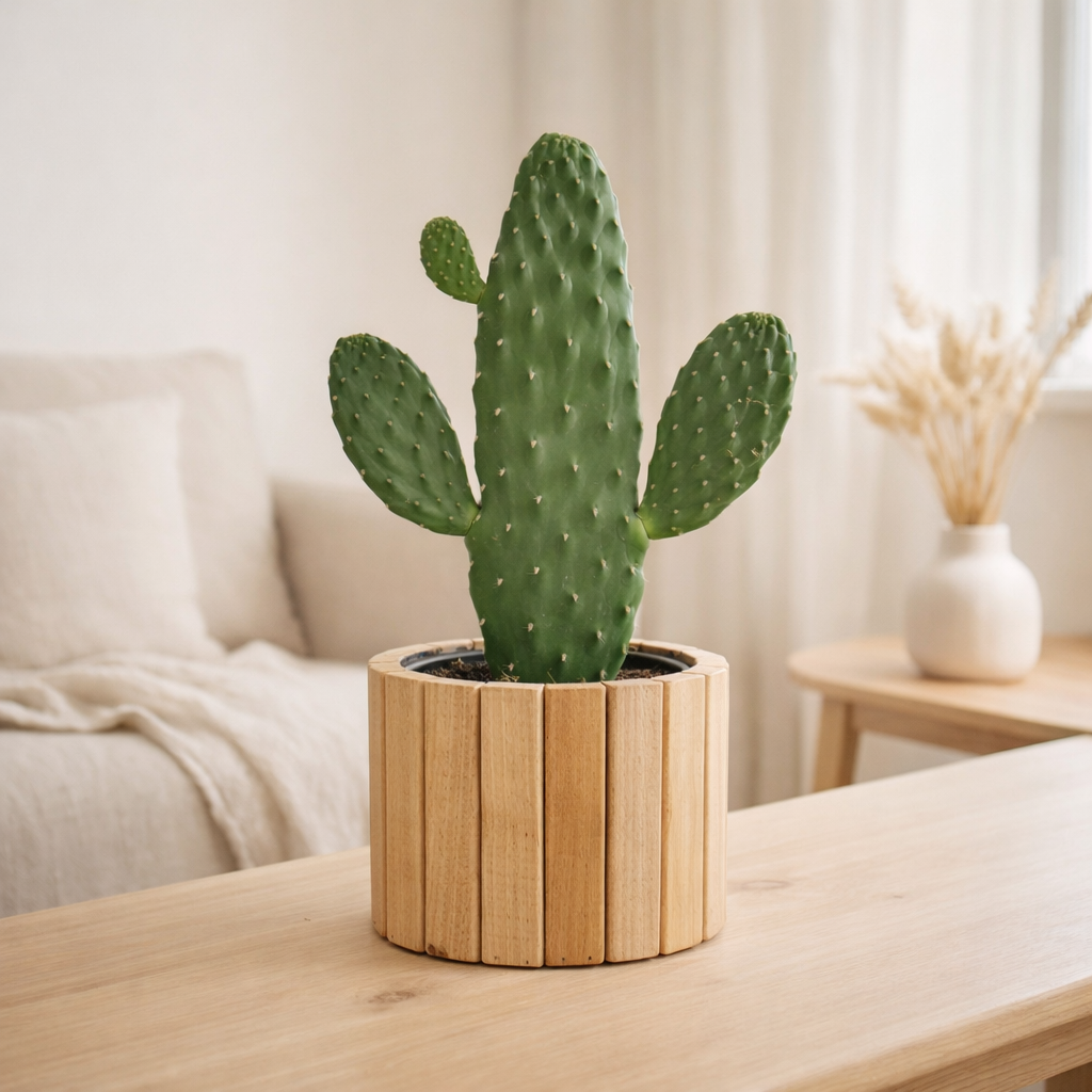 Opuntia rubescens consolea en bois - 1 pièce - Ø15cm - ↕35cm en situation