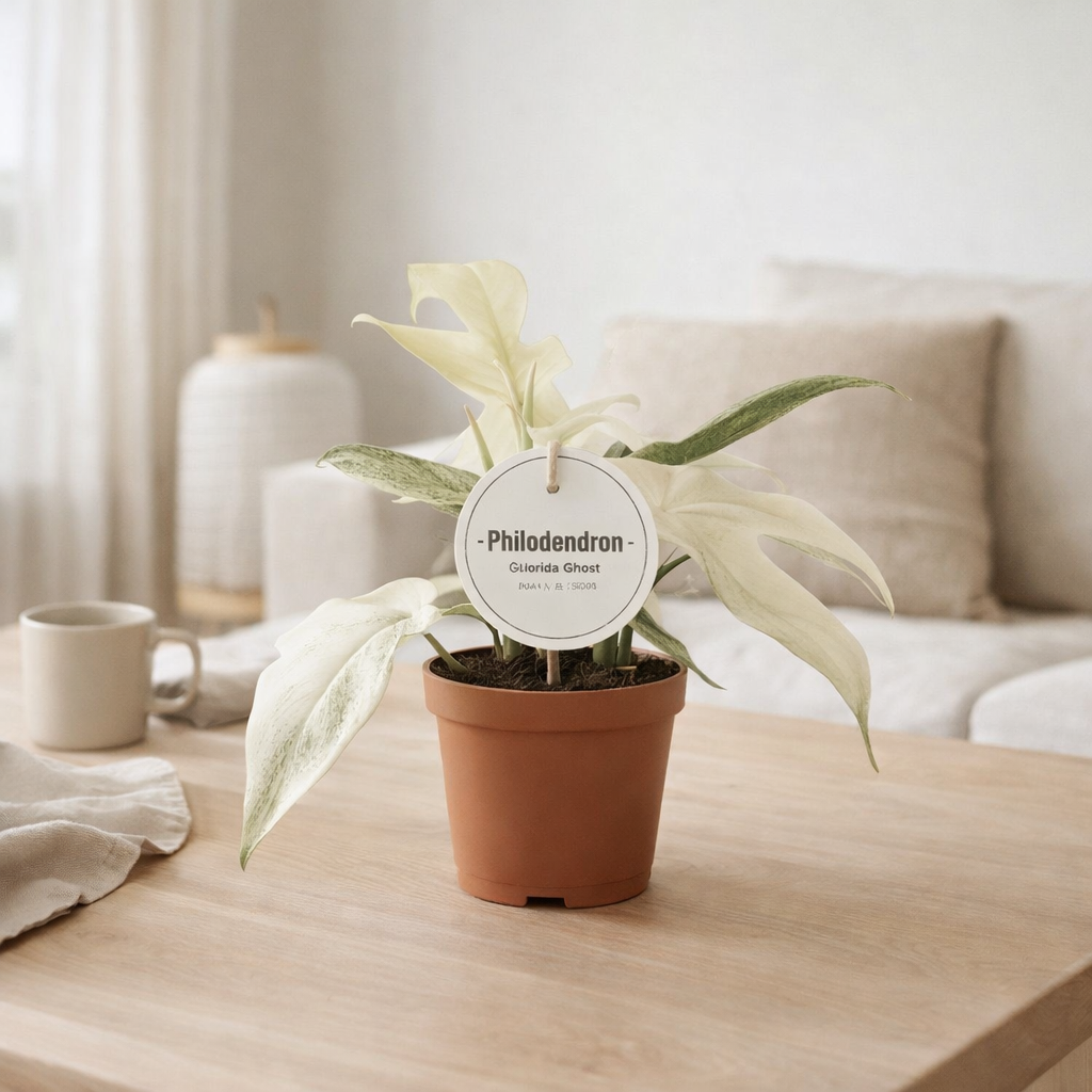 Philodendron Florida Ghost - Ø12cm - ↕30cm en situation