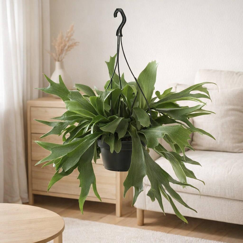 Platycerium Bifurcatum - Ø21cm - ↕50cm en situation