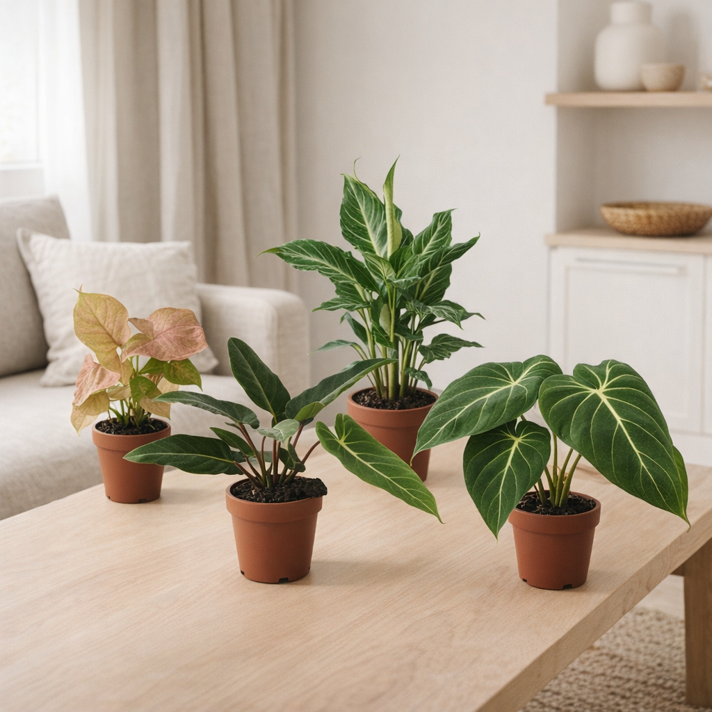 Mélange de Plantes Premium - 4 pièces - Ø12cm - ↕40cm en situation