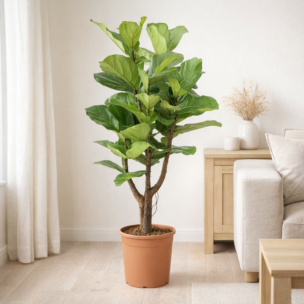 Ficus lyrata ramifié - Ø27cm - ↕120cm en situation