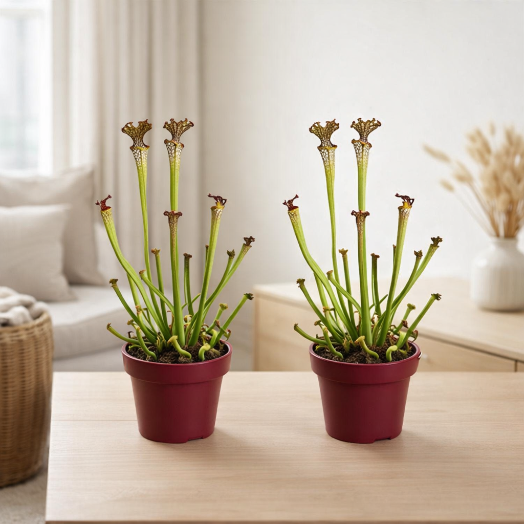 Sarracenia Farnhamii - 2 pièces - Ø12cm - ↕40cm en situation